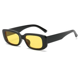 New Style Trends - Retro White Rectangular Sunglasses - Outfit Ideas