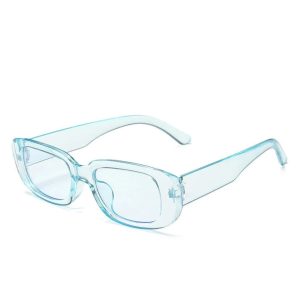 New Style Trends - Retro White Rectangular Sunglasses - Outfit Ideas