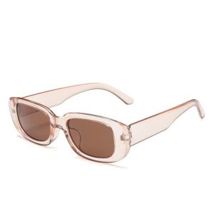 New Style Trends - Retro White Rectangular Sunglasses - Outfit Ideas
