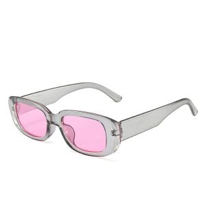 New Style Trends - Retro White Rectangular Sunglasses - Outfit Ideas