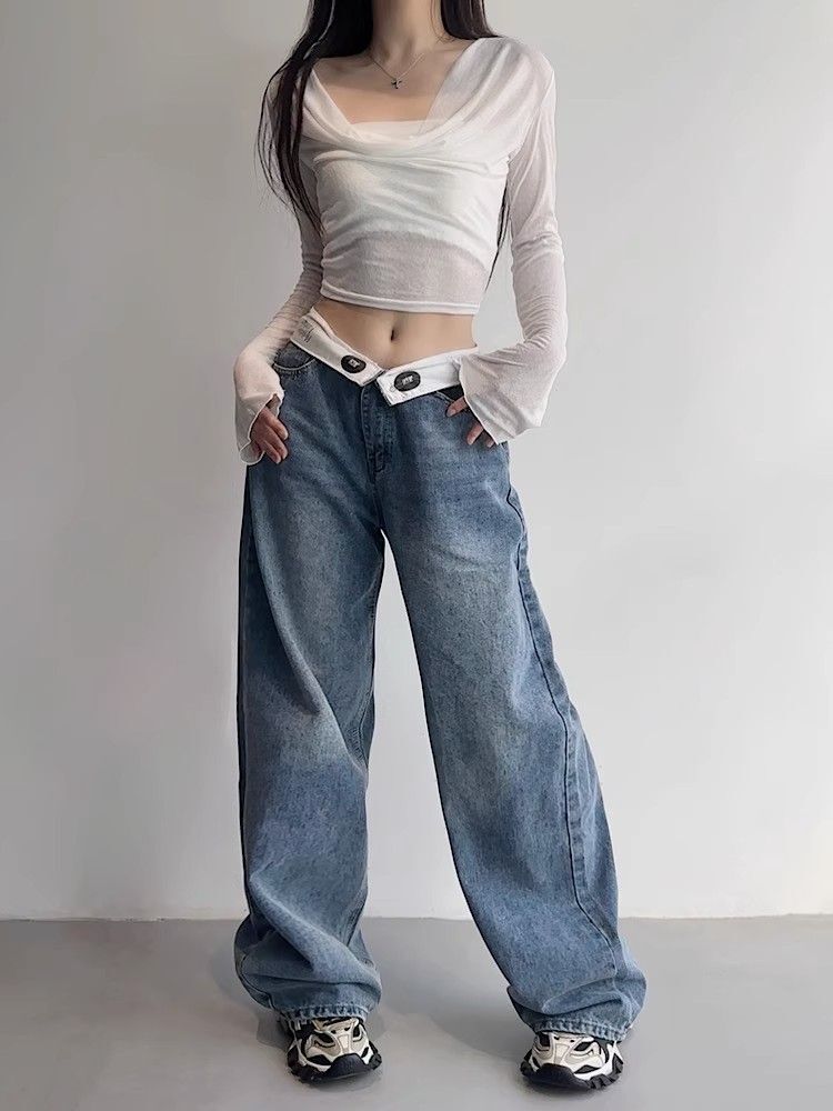 New Style Trends - Retro Y2K Baggy Jeans - Outfit Ideas