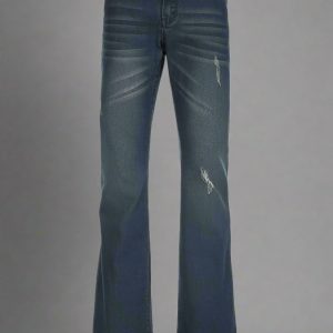 New Style Trends - Retro Y2k Flare Denim Jeans - Outfit Ideas