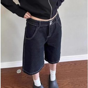 New Style Trends - Retro Y2k Wide Leg Shorts - Outfit Ideas