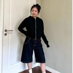 New Style Trends - Retro Y2k Wide Leg Shorts - Outfit Ideas
