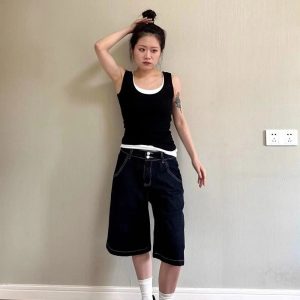 New Style Trends - Retro Y2k Wide Leg Shorts - Outfit Ideas