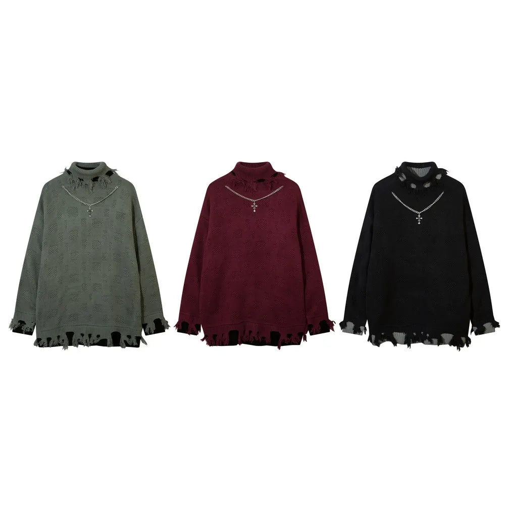 New Style Trends - Reverie Edgy Distressed Sweater - Outfit Ideas