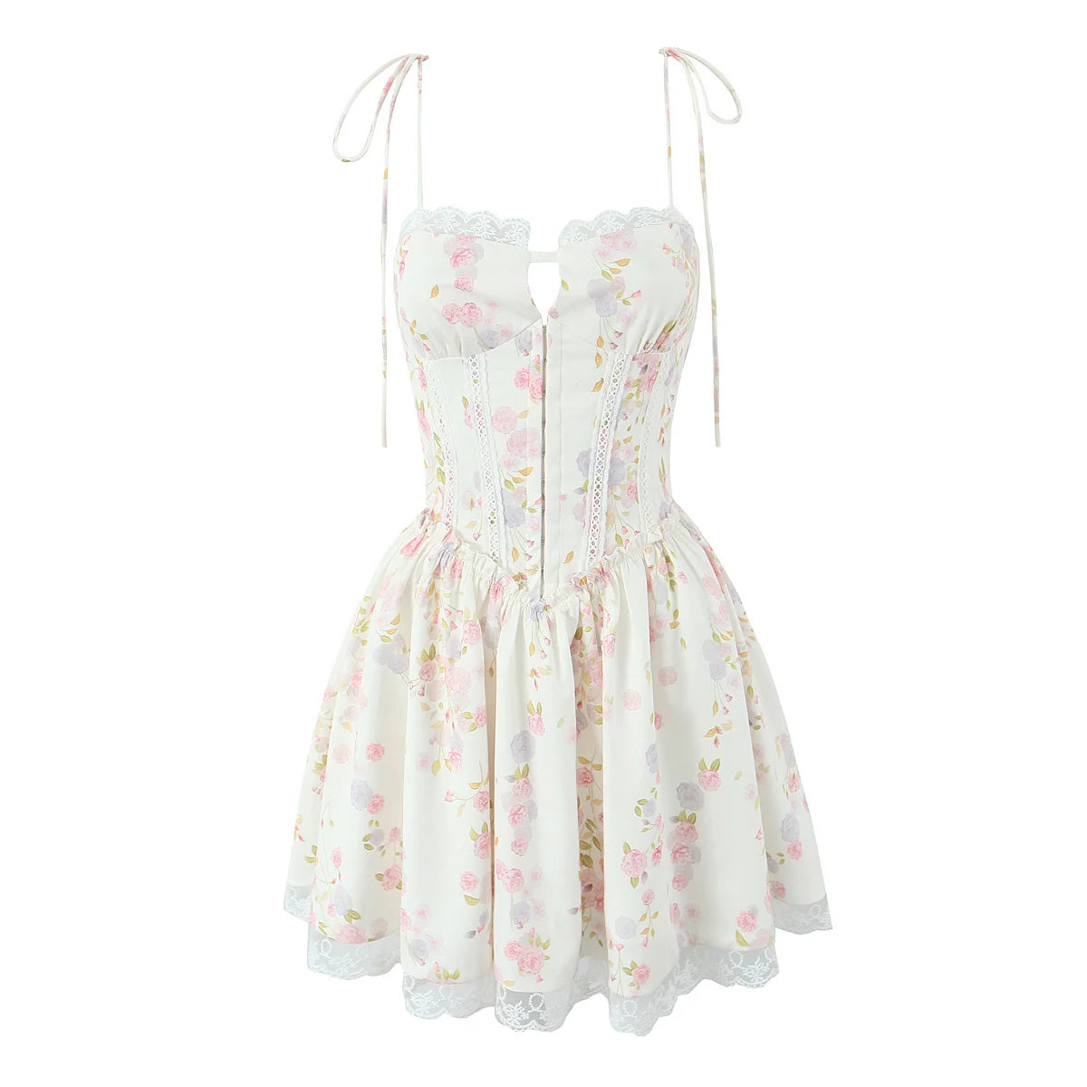 New Style Trends - Rose Garden Corset Coquette Dress - Outfit Ideas