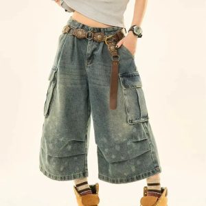 New Style Trends - Rugged Core Utility Y2k Shorts - Outfit Ideas