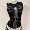 New Style Trends - Safety Pin Cross Alt Punk Top - Outfit Ideas