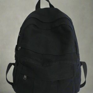 New Style Trends - Sage Green Y2k Canvas Backpack - Outfit Ideas