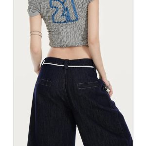 New Style Trends - Sailor Frill Y2k Denim Shorts - Outfit Ideas