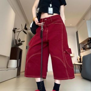 New Style Trends - Scarlet Grip Y2k Street Shorts - Outfit Ideas