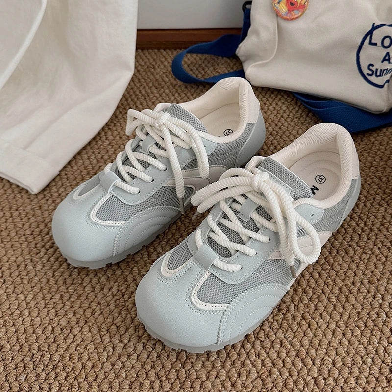 New Style Trends - Sky Mist Soft Aesthetic Sneakers - Outfit Ideas