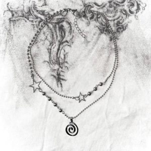 New Style Trends - Spiral Pendant Layered Choker - Outfit Ideas