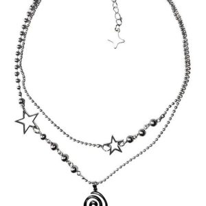 New Style Trends - Spiral Pendant Layered Choker - Outfit Ideas