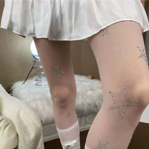 New Style Trends - Star Diamond Kawaii Fishnet Stockings - Outfit Ideas