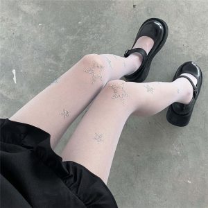 New Style Trends - Star Diamond Kawaii Fishnet Stockings - Outfit Ideas