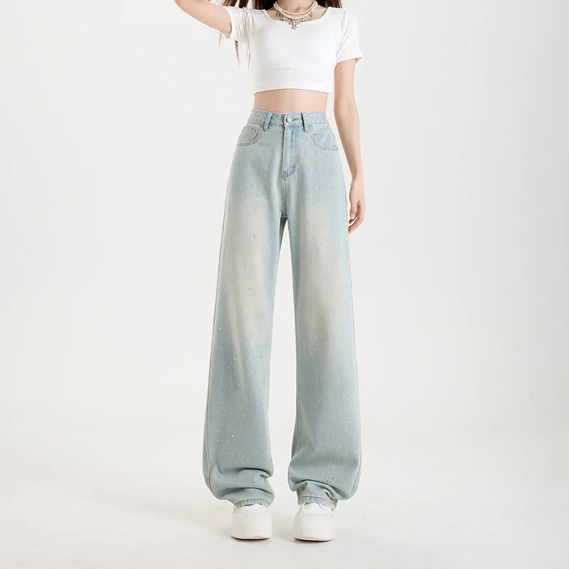 New Style Trends - Stardust Fade Aesthetic Wide-Leg Jeans - Outfit Ideas