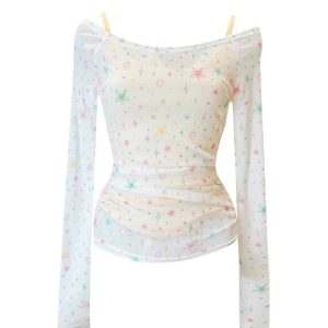 New Style Trends - Starlight Whisper Off-Shoulder Top - Outfit Ideas
