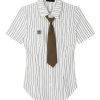 New Style Trends - Summer Slim Striped Blouse - Outfit Ideas