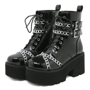 New Style Trends - Thick Bottom Alt Gothic Shoes - Outfit Ideas
