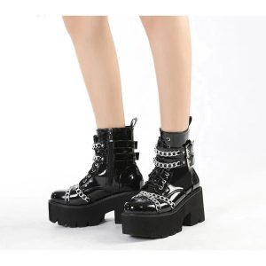 New Style Trends - Thick Bottom Alt Gothic Shoes - Outfit Ideas