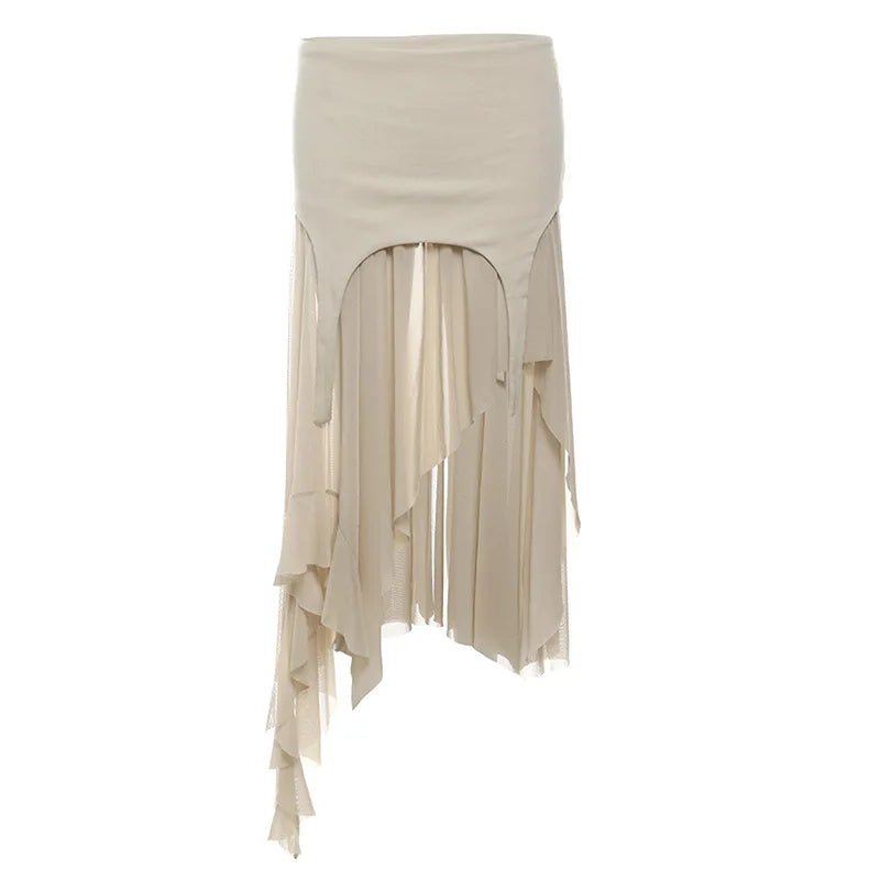 New Style Trends - Twilight Shroud Alt Edgy High-Low Skirt - Outfit Ideas