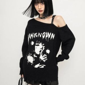 New Style Trends - Unknown Entity Knit Alt Sweater - Outfit Ideas