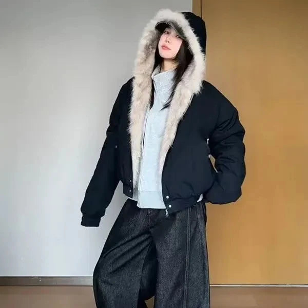 New Style Trends - Urban Frost Fur Y2k Jacket - Outfit Ideas