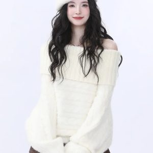 New Style Trends - Velvet Fluff Romance Sweater - Outfit Ideas
