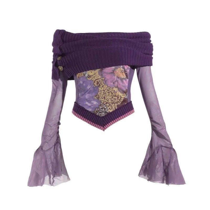 New Style Trends - Violet Witch Velvet Alt Top - Outfit Ideas