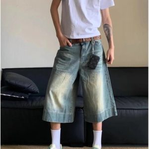 New Style Trends - Washed Blue Jean Shorts - Outfit Ideas