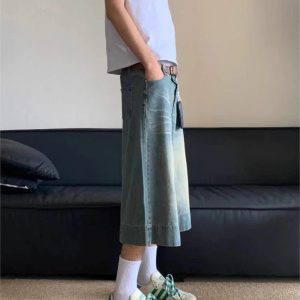 New Style Trends - Washed Blue Jean Shorts - Outfit Ideas