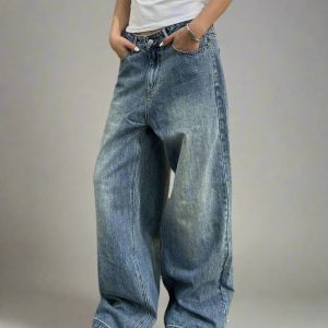 New Style Trends - Washed Oversized Y2k Baggy Jeans - Outfit Ideas