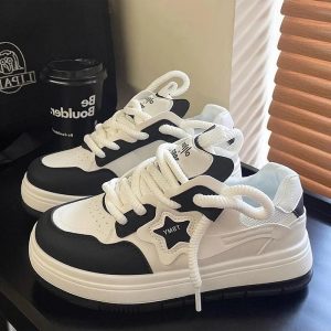 New Style Trends - Y2k Acubi Star Platform Sneakers - Outfit Ideas