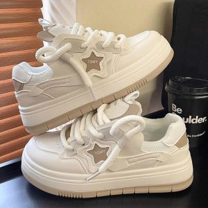 New Style Trends - Y2k Acubi Star Platform Sneakers - Outfit Ideas