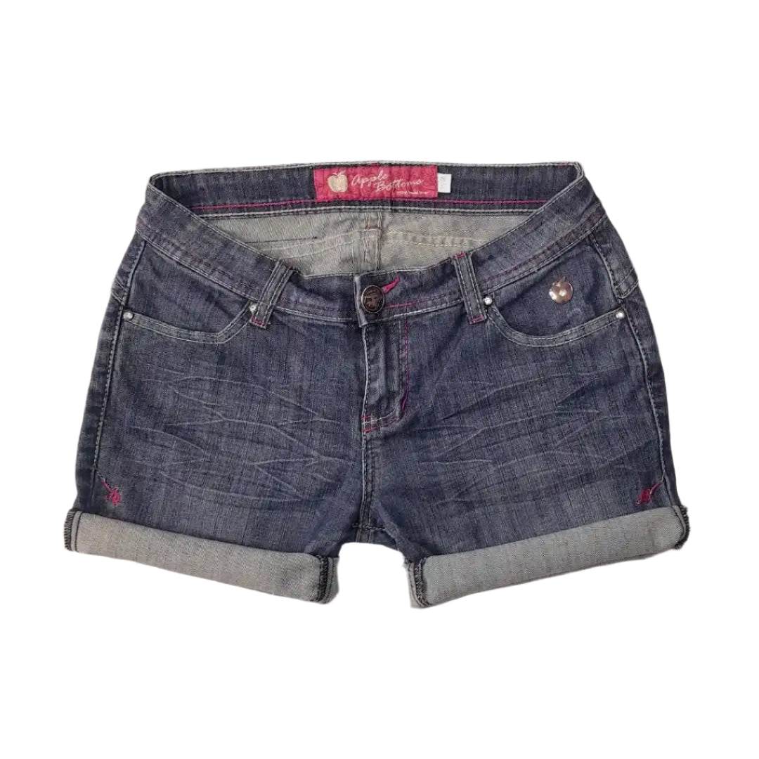 New Style Trends - Y2k Apple Pop Embroidered Shorts - Outfit Ideas