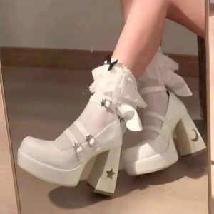 New Style Trends - Y2K Chunky Platform Mary Jane Women's Shoes - Outfit Ideas