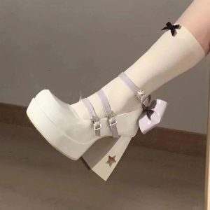 New Style Trends - Y2K Chunky Platform Mary Jane Women's Shoes - Outfit Ideas