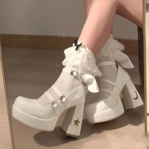 New Style Trends - Y2K Chunky Platform Mary Jane Women's Shoes - Outfit Ideas