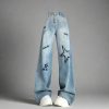 New Style Trends - Y2k Cosmic Embroidered Wide-Leg Jeans - Outfit Ideas