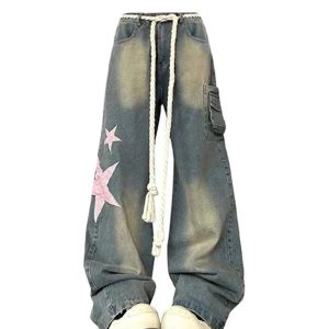 New Style Trends - Y2k Cosmic Trek Cargo Pants - Outfit Ideas
