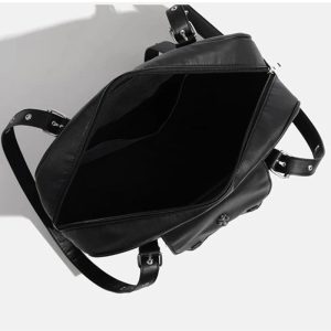 New Style Trends - Y2k Dark Vortex Strapped Backpack - Outfit Ideas