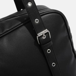 New Style Trends - Y2k Dark Vortex Strapped Backpack - Outfit Ideas