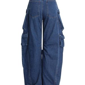 New Style Trends - Y2k Deep Sea Cargo Denim Pants - Outfit Ideas
