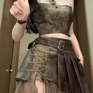 New Style Trends - Y2k Edgy Warrior Outfit Set - Outfit Ideas