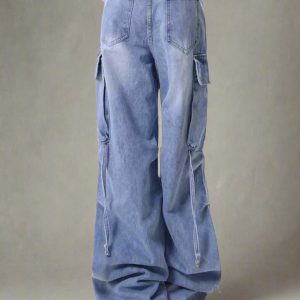 New Style Trends - Y2k Extreme Wide-Leg Cargo Jeans - Outfit Ideas