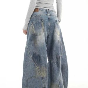 New Style Trends - Y2k Fade Panel Edgy Jeans - Outfit Ideas