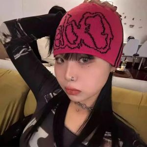 New Style Trends - Y2K Graphic Slouchy Hat - Outfit Ideas
