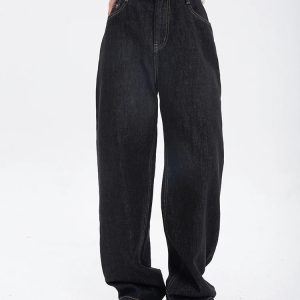 New Style Trends - Y2k High Waist Baggy Denim Jeans - Outfit Ideas
